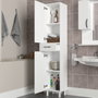 Hanah Home Selin - White Mueble de Baño Blanco 179cm x 35cm x 31.3cm Tablero de Partículas Melamina 18mm